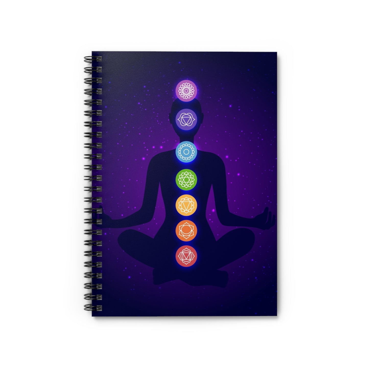 "Chakra Meditation" Spiral Notebook – Ruled Lines for Inspired Thoughts