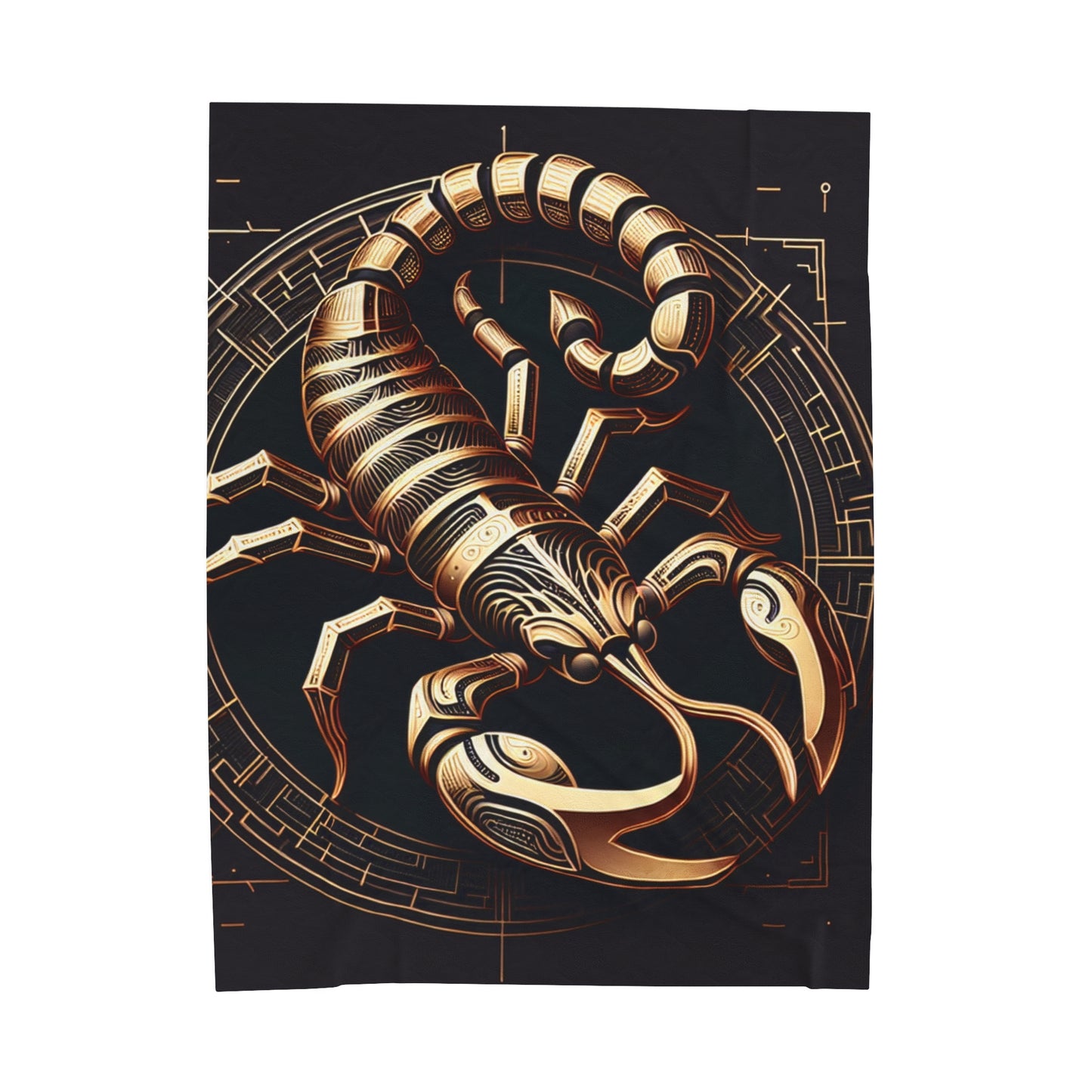 Scorpio Mystique Black Plush Blanket - Cozy Zodiac Comfort