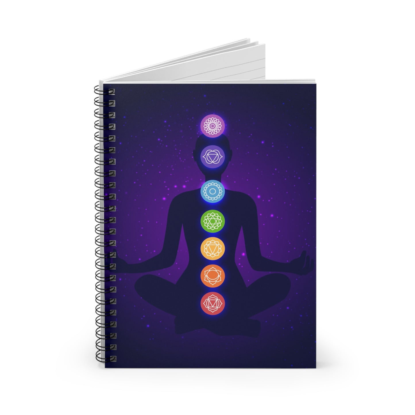 "Chakra Meditation" Spiral Notebook – Ruled Lines for Inspired Thoughts