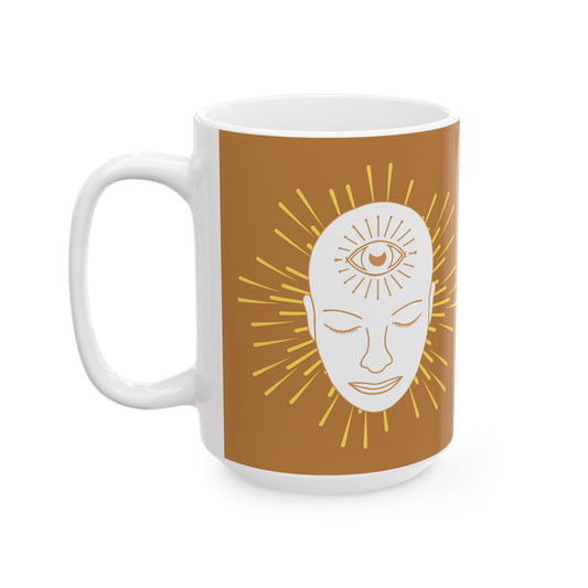 "Third Eye Awakening" Ceramic Mug – Sip into Clarity (11oz & 15oz)