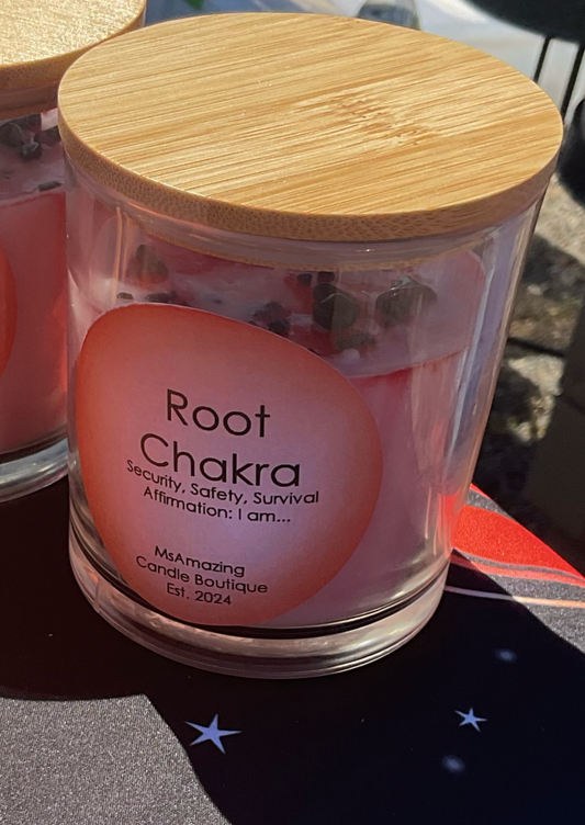 Root Chakra Healing Candle