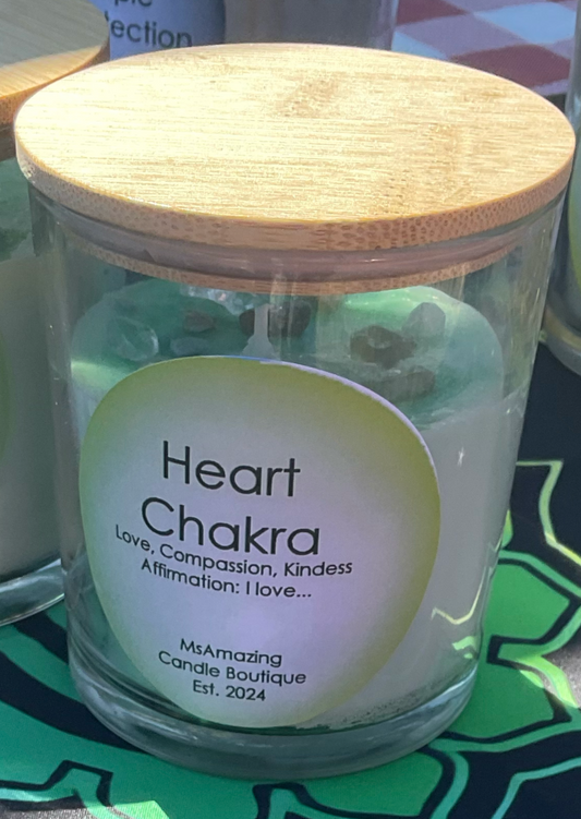 Heart Chakra Healing Candle